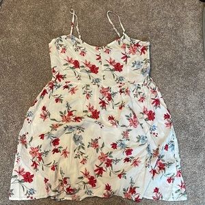 White floral H&M dress